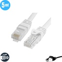 Cable de Red CAT6, Blanco, 5mt.