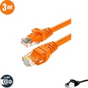 Cable de Red CAT6, Naranja, 3mt.