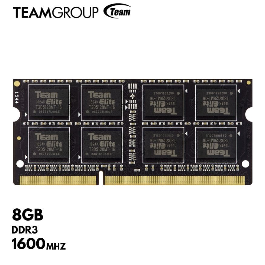 Memoria RAM TeamGroup, 8GB, DDR3L, SODIMM, 1600MHz, CL11-11-11-28, 1.35V