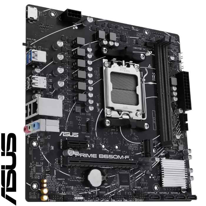 Motherboard ASUS PRIME B650M-F, Chipset AMD B650, Socket AMD AM5, mATX