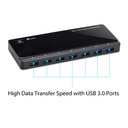Hub USB 3.0 TP-Link UH720 con 7 Puertos + 2 Puertos Fast Charger