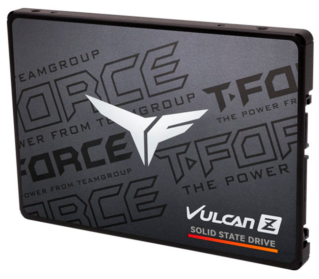 Unidad en Estado Solido T-FORCE VULCAN Z, 512GB, SATA 6Gb/s, 2.5", Negro, DC +5V