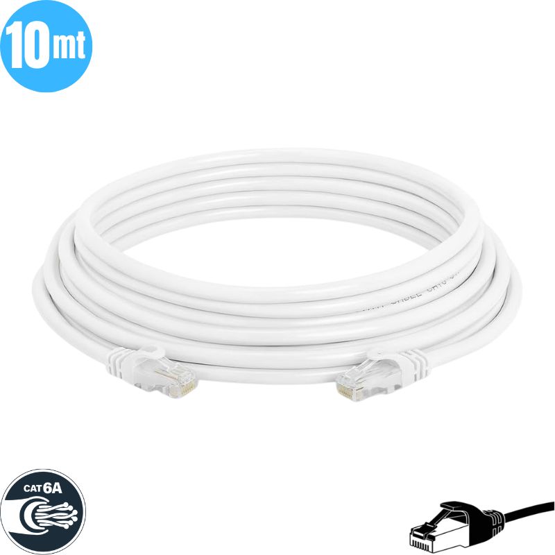 Cable de Red CAT6, Blanco, 10mt.
