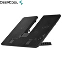 Cooler DeepCool U-PAL, 2 Fan, 1 Ports USB 3.0, 5 Niveles, 14&quot;-15.6&quot;, Black.