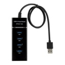 Hub USB 3.0, 4 Puertos Super Speed (5GBPS)