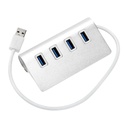 Hub USB 3.0, 4 Puertos Redondo.