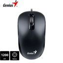 Mouse Óptico Genius DX-110, USB,1000dpi, Negro.