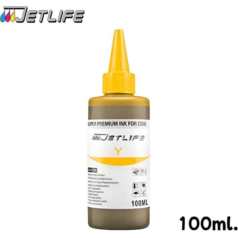 Tinta Genérico Jetlife CISS Color Yellow, 100ml.
