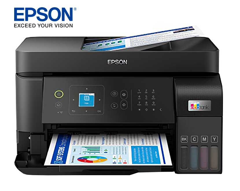 Impresora Multifuncional Epson EcoTank L5590, Imprime | Escanea | Copia | Fax | USB | LAN-Wi-Fi.