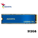 Unidad de Estado Solido ADATA LEGEND 700, M.2 512GB NVMe, PCIe. Gen. 3x4