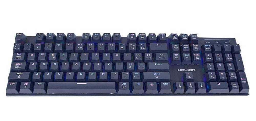 Teclado Gamer Mecánico HALION Enigma, HA-KG912 RGB