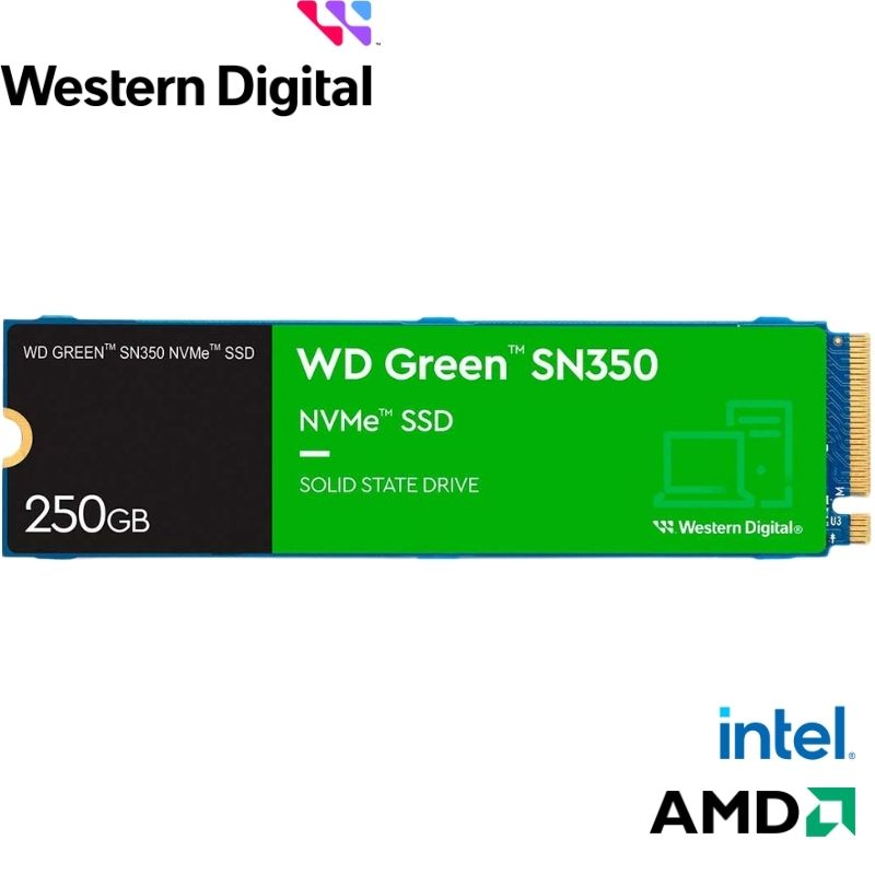 Unidad de Estado Solido WESTERN DIGITAL Green SN350 NVMe, 250GB M.2 2280