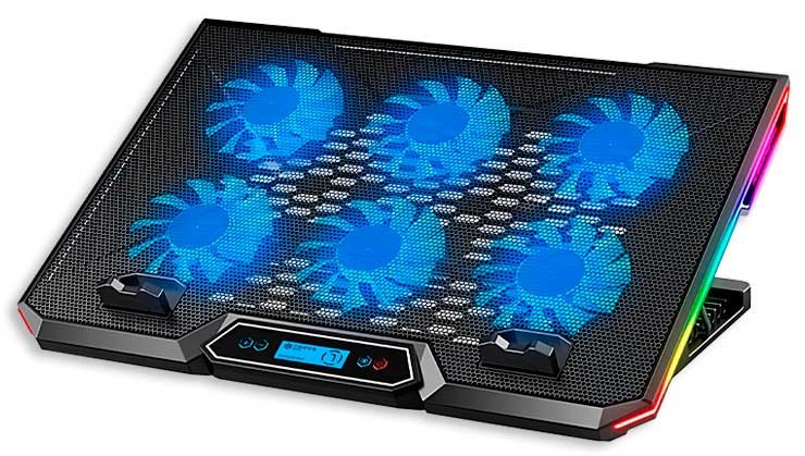 Cooler Notebook Gaming Antryx Xtreme Air X600 Plus, Up To 17", RGB.