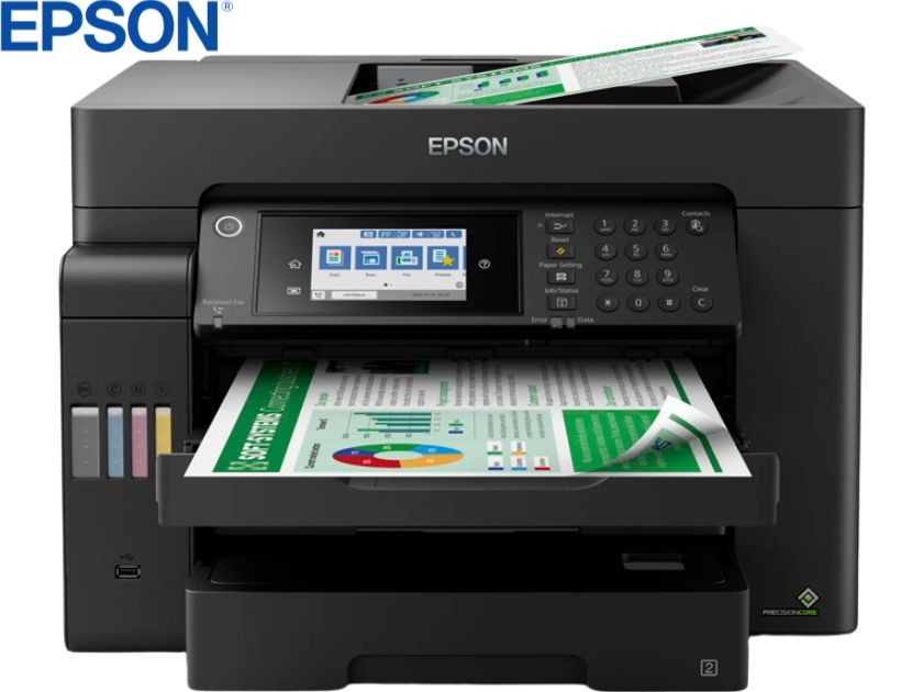 Multifuncional de Tinta Epson EcoTank L15150, Imprime/Escanea/Copia/Fax/Wi-Fi/USB/Ethernet
