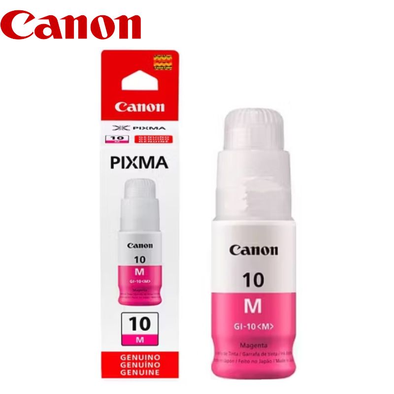 Botella de Tinta Canon Gi-10 Magenta, 70ml.