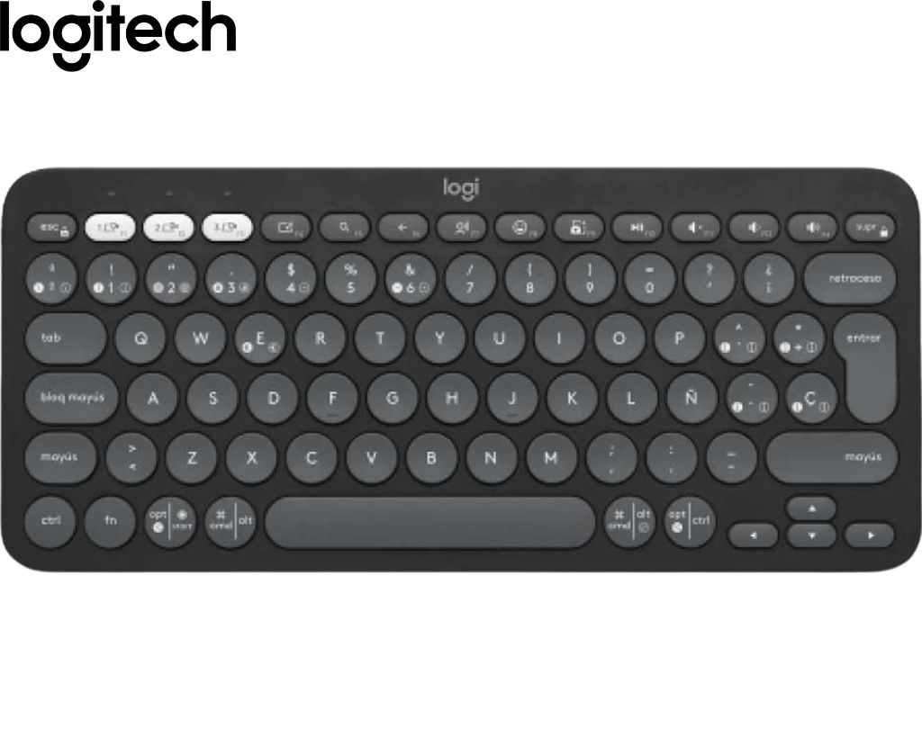 Teclado Inalámbrico Logitech PEBBLE 2 K380S Multi-Device Bluetooth/Wireless Graphite SP.