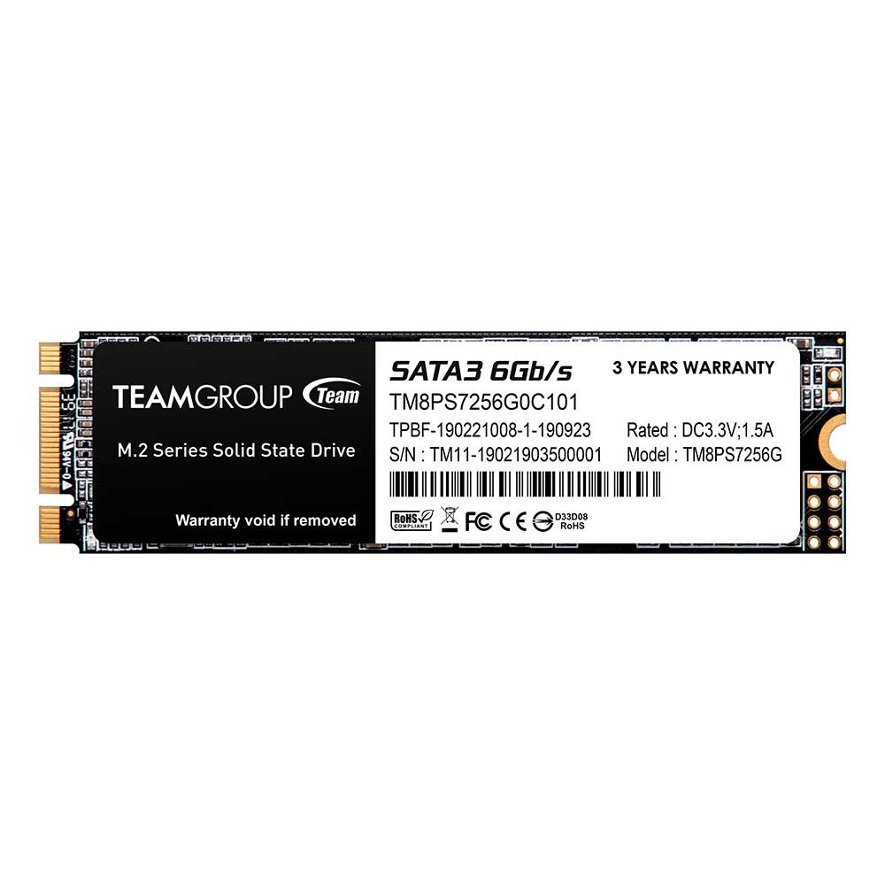 Unidad en Estado Solido TeamGroup MS30 M.2 2280 256GB Sata III 6Gb/s.