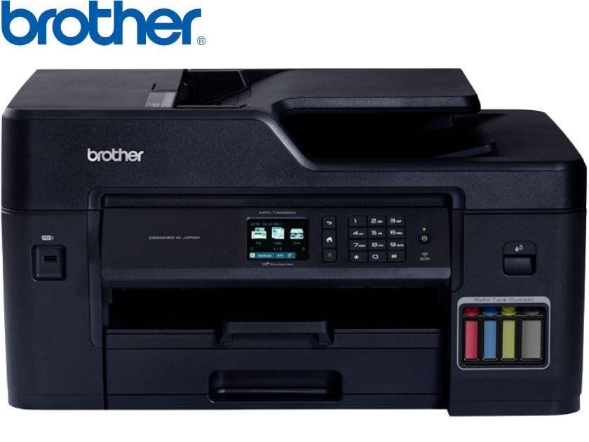 Multifuncional de Tinta Brother MFCT4500DW, A3, Imprime-Escanea-Copia, (ADF, Wi-Fi, USB, Ethernet).