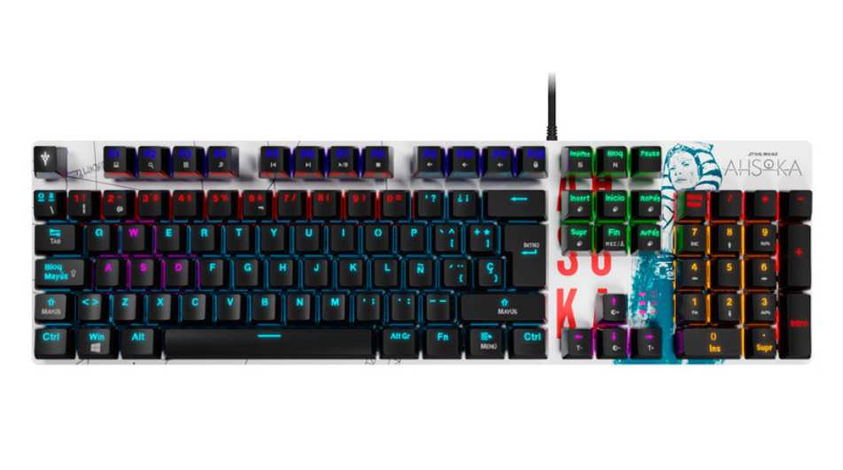 Teclado Mecánico Primus Gaming Ahsoka Tano BALLISTA90T, Switch Red, Español.