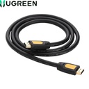 Cable HDMI Ugreen 1.5mts, 4k, Redondo Yellow/Black.