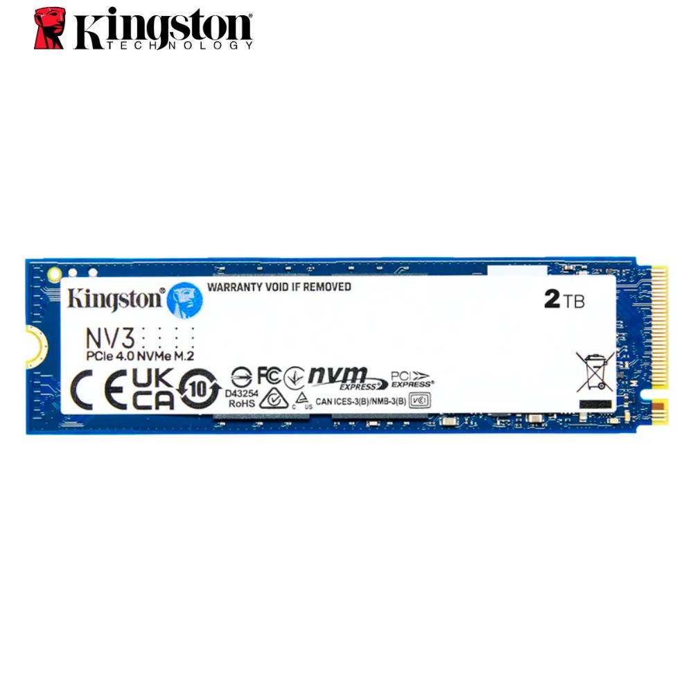 Unidad en estado solido Kingston 2000GB NV3 PCIe 4.0 NVMe M.2 SSD