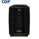 UPS CDP R-UPR758I, 750VA/375w, 8 tomas, 5 Port USB, 1 Tipo C, Autonomía 30min.