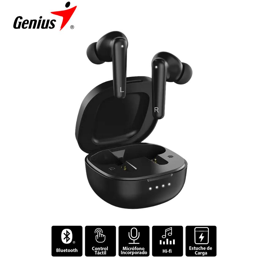 Audífono Inalámbricos Genius HS-M910BT True Wireless Bt, Black.