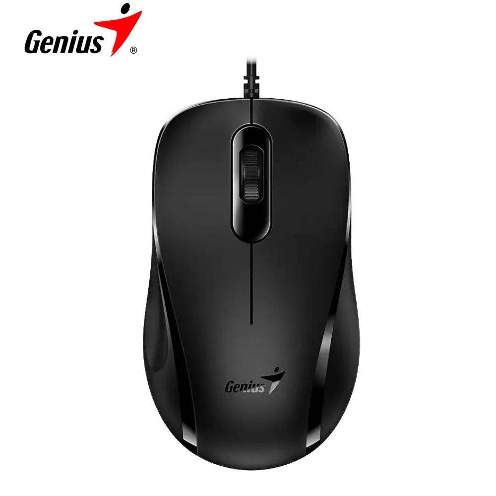 Mouse Óptico Genius DX-101, USB,1200dpi, Negro.