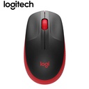 Mouse Logitech M190 Inalámbrico, Full-Size, Red.