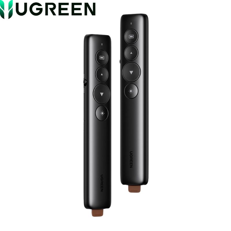Presentador Inalámbrico Ugreen 50654, C/Puntero Laser 200mt | Control 100mt | 2.4Ghz.