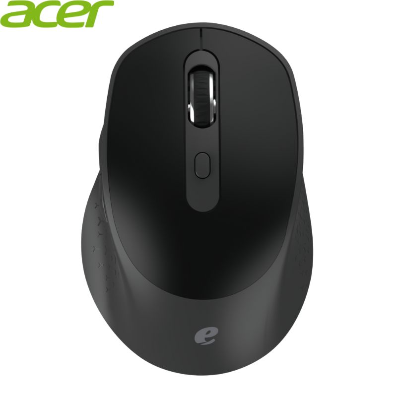 Mouse Acer EMR218, Inalámbrico 2.4, Bluetooth, Negro.