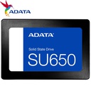 Unidad de Estado Solido ADATA, SU650, 256GB, Sata 6GB/S, 2.5", 7mm, 3D NAND.