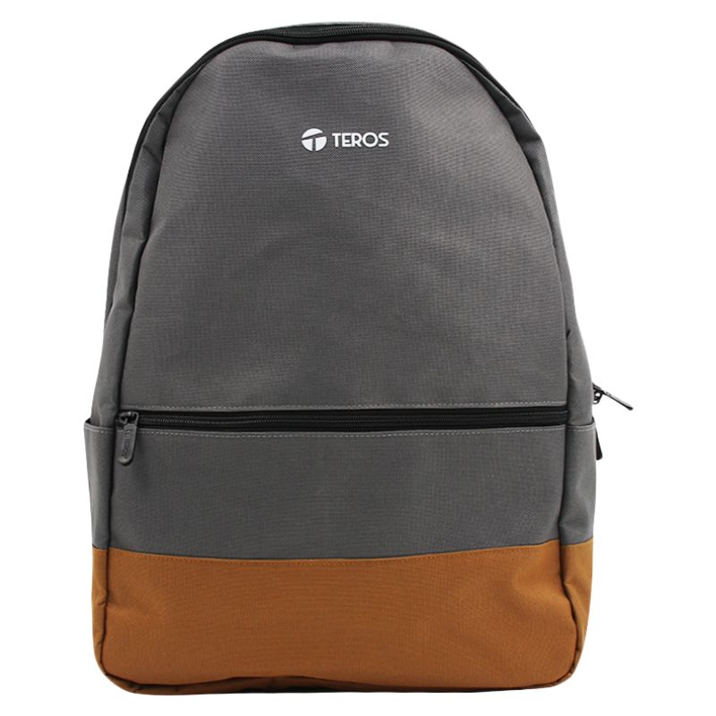 Mochila Teros Nova Grey/Brown TE-ACS9020GR,para notebooks de hasta 15.6"