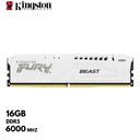 Memoria Kingston Fury Beast 16GB DDR5-6000MHz, PC5-44800, CL40, 1.35V, 288-Pin, DIMM