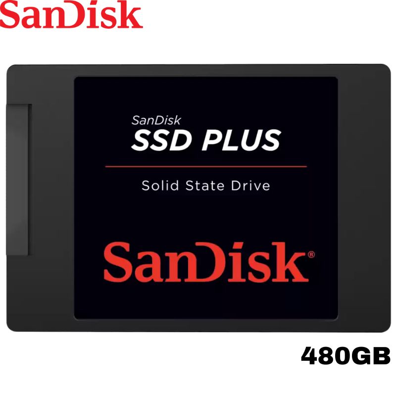 Unidad de Estado Solido SanDisk Plus, 480GB, SATA 6Gb/s, 2.5&quot;, 7mm.