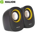 Parlante Halion HA-S15 Negro/Amarillo.