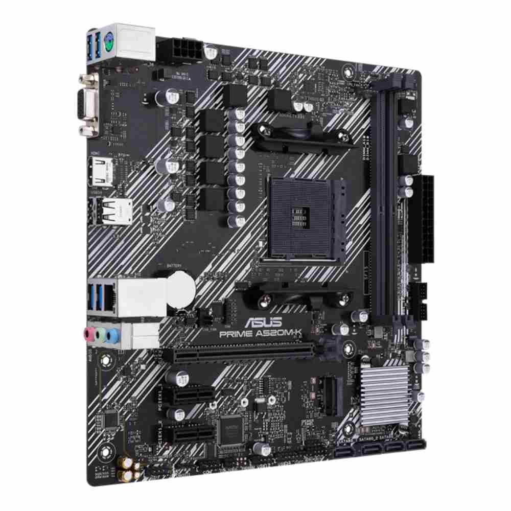 Motherboard ASUS PRIME A520M-K, Chipset AMD A520, Socket AMD AM4, Micro ATX