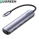 Hub USB-C a 4 USB-A 3.0, 1 HDMI, Ugreen CM417 20197, Silver.