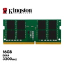 Memoria RAM Kingston KVR32S22D8/16WP, 16GB, SODIMM DDR4-3200MHz, CL22, 1.2V.