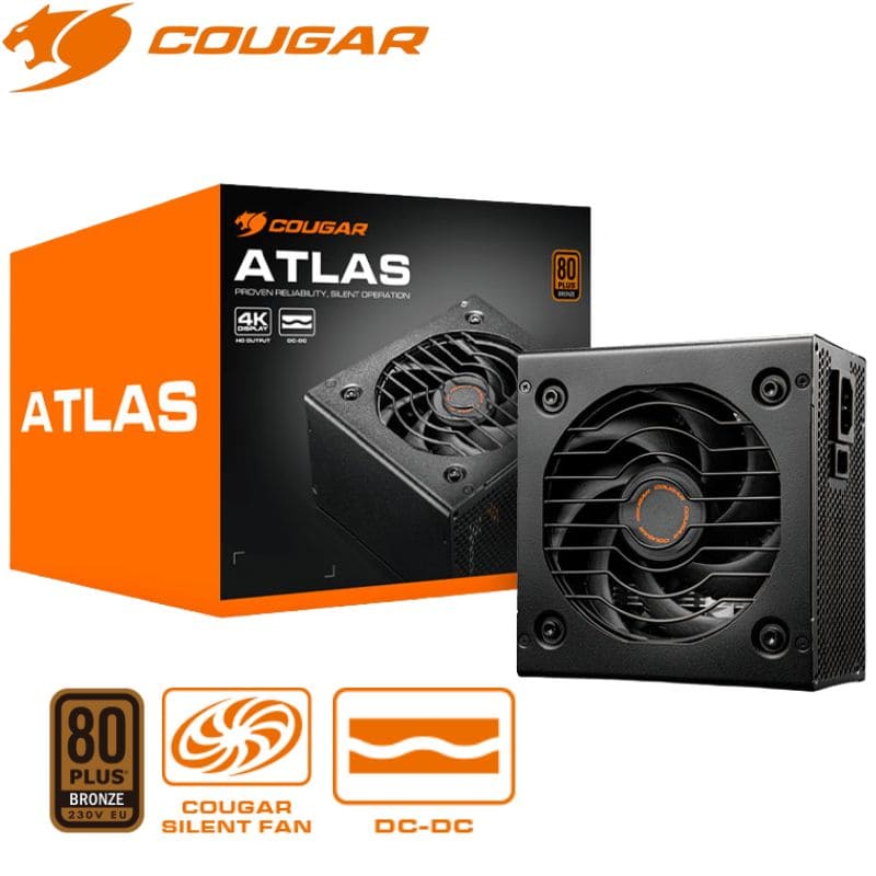Fuente de Alimentación Cougar ATLAS 650w, ATX, 80 Plus Bronze, CGR BD-650.