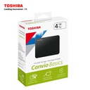 Disco Duro Externo Toshiba Canvio Basics, 4Tb, USB 3.2. 2.5" Negro.