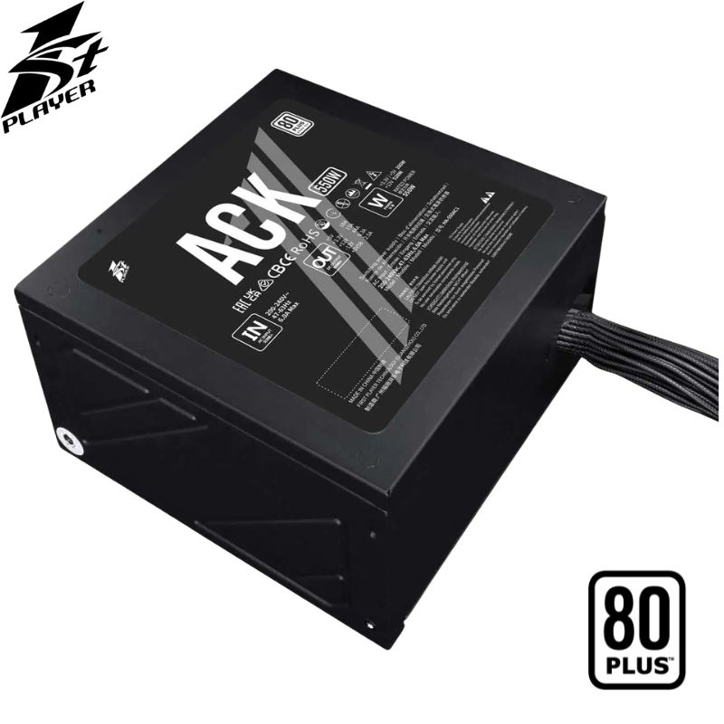 Fuente de Alimentación 1STPlayer ACK 550w, ATX, 80 Plus White, Color Negro.