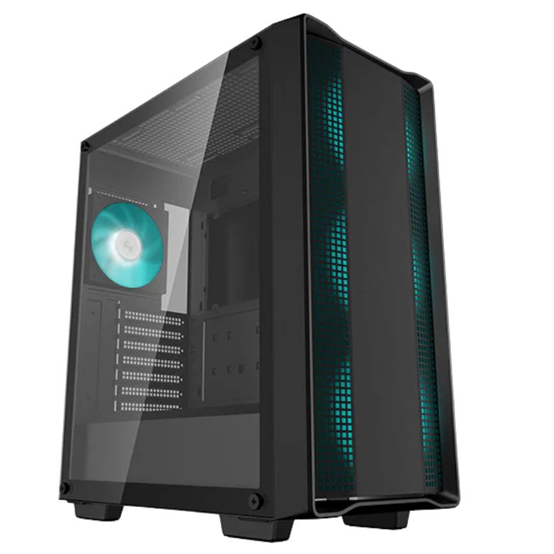 Case DeepCool CC560 V2, 4 Fan LED, Vidrio Templado, S/Fuente USB 3.0, Black.