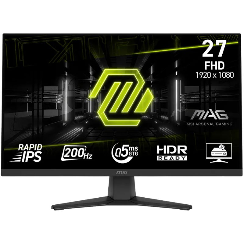 Monitor MSI MAG 272F Plano, 27" FHD Rapid IPS, HDMI, DP, Headphone-Out.