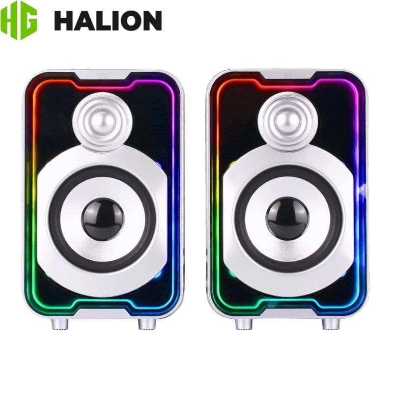 Parlante Gaming, Halion (HA-S272) 10w, USB, RGB.