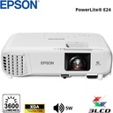 Proyector Epson PowerLite E24, 3600 Lúmenes, 1024x768, XGA.