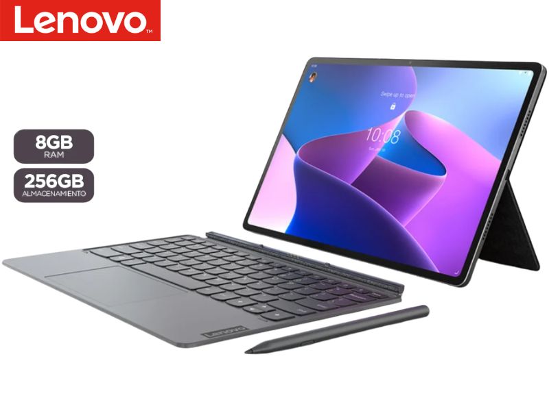 Tablet Lenovo Tab P12 Pro TB-Q706F 12.6" WQXGA Amoled OLED, 256GB, 8GB Ram, Lápiz Pen 3, Teclado, Wi-Fi.