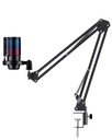 Micrófono con Soporte Havit GK50 PRO, Cardioide, RGB, Black, USB.