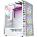 Case XYZ Airone 300-X Mesh, Mid Tower, 6 Fan ARGB, Vidrio Templado, S/Fuente USB 3.0, USB Type-C, White.
