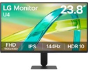 Monitor LG U4 24U411B-B, 23.8", FHD IPS, 144Hz, HDMI, VGA, Earphone-out.